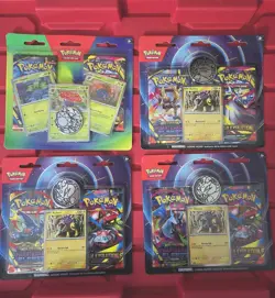 Pokemon TCG Sealed Blister Lot 1x Vileplume 2-Pack + 3x Raikou 2-Pack Sealed - Image 1
