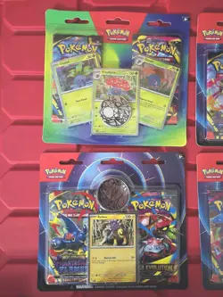 Pokemon TCG Sealed Blister Lot 1x Vileplume 2-Pack + 3x Raikou 2-Pack Sealed - Image 3