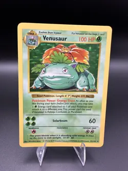 Pokemon Venusaur Base Set Holo Rare Shadowless 15/102 Wizards 1999 MUST SEE! - Image 1