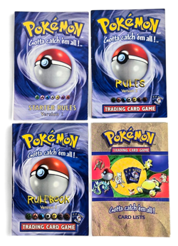 1999 Pokemon TCG Fold Outs And Booklets Rules Versions 1, 2, 3 + Card List - Image 2