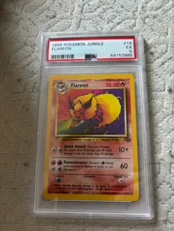 1999 POKEMON JUNGLE #19 FLAREON PSA 5 - Image 1