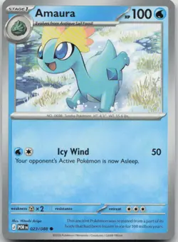 Amaura 023/088 Common Perfect Order Pokemon Near Mint - Image 1