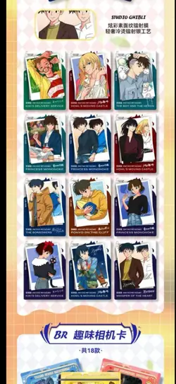 Hayao Miyazaki Collectible Card CCG Anime Studio Ghibli 13 Pack Box Howl Blue - Image 4