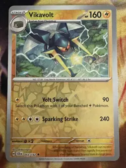 Pokemon TCG Vikavolt SV07: Stellar Crown 053/142 Reverse Holo Uncommon - Image 1