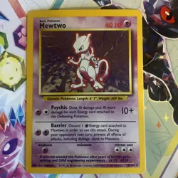 Pokemon TCG Mewtwo 10/102 1999 Base Set Holo Unlimited Rare LP - Image 1