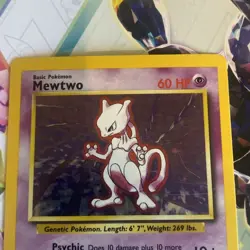 Pokemon TCG Mewtwo 10/102 1999 Base Set Holo Unlimited Rare LP - Image 4