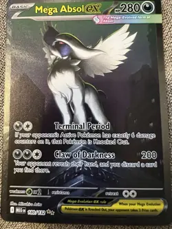 Pokemon Mega Absol EX 180/132 Evolutions Full Art Holo Rare EX 280 HP English - Image 1