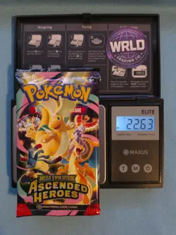 Weighed 22.63g Pokemon TCG Ascended Heroes Booster Pack Sealed Heavy Weight - Image 1