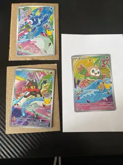 Pokemon 1st partner gen 7 starters Litten, Rowlett, Popplio - Image 1