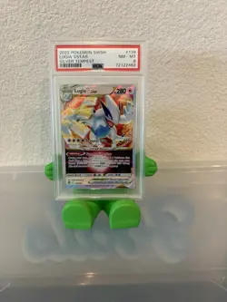 2022 Pokemon TCG SWSH Lugia Vstar Silver Tempest 139/195 PSA 8 NM MT - Image 1