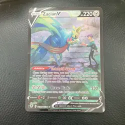 Pokemon Zacian V TG21/TG30 Astral Radiance Ultra Rare Full Art Holo 220 HP - Image 1