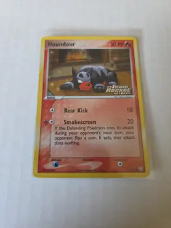 2004 Pokemon Houndour EX Team Rocket Returns Reverse Holo 59/109 - Image 2