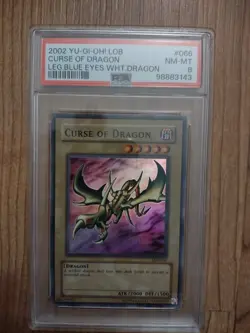 2002 Yu-Gi-Oh! Curse Of Dragon Legend of Blue Eyes LOB PSA 8 #66 - Image 1