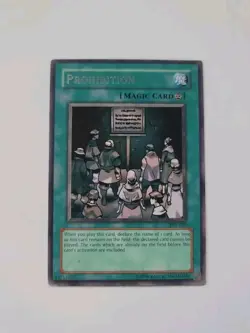 Yugioh - RARE - PSV-039 - Prohibition - NEAR MINT/MINT - FREE SHIPPING - Image 1