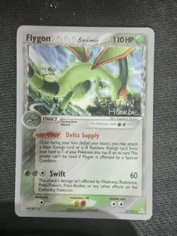 FLYGON - 7/110 - JUN HASEBE - WORLD CHAMPIONSHIPS DECKS - RARE - POKEMON CARD - Image 1