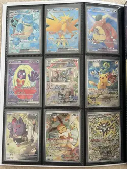63 Card Pokemon TCG Lot Starter Binder Promos Exs Trainers IRs Full Arts & More - Image 2