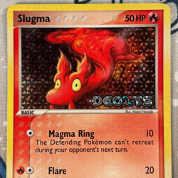 Slugma 75/107 Reverse Holo Common EX Deoxys Stamped Pokemon Card 2005 MP - Image 2