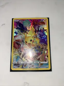 Pokemon Pikachu TCG Full Art Secret Rare Holo Card 160/159 Crown Zenith NM-M - Image 1
