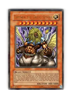 Yu-Gi-Oh TCG Theinen The Great Sphinx EP1-EN001 Promo Ultra Rare Card LP - Image 1
