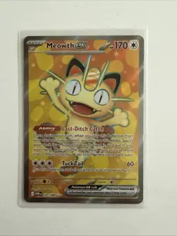 Pokemon TCG Meowth 107/088 Perfect Order Full Art Rare - Image 1