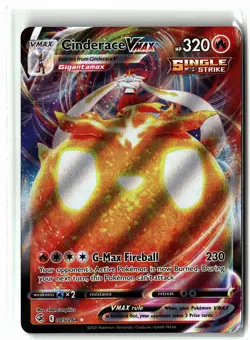 Cinderace VMAX ⭐ 045/264 Holo VMAX Rare Fusion Strike 2021 Pokemon NM - Image 1