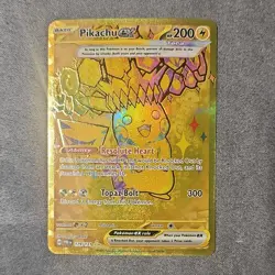 Pokemon TCG Pikachu ex 179/131 Sv: Prismatic Evolutions Hyper Rare Holo Full Art - Image 1