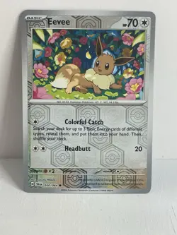 Pokemon TCG NM Eevee 050/064 Sv: Shrouded Fable Reverse Holo - Image 1