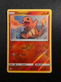 Charmander 7/68 Hidden Fates Common Reverse Holo Near Mint - Image 1