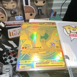 Pokemon TCG Mega Charizard X EX 130/094 Phantasmal Flames Holo dupe - Image 1