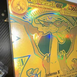 Pokemon TCG Mega Charizard X EX 130/094 Phantasmal Flames Holo dupe - Image 4