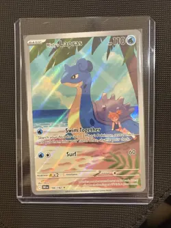 Pokemon TCG Destined Rivals Misty's Lapras 194/182 NM Illustration Rare Holo - Image 1