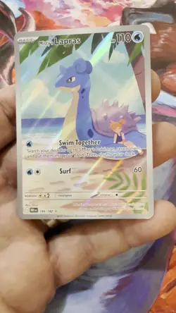 Pokemon TCG Destined Rivals Misty's Lapras 194/182 NM Illustration Rare Holo - Image 2