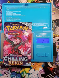 21.5g HEAVY Pokemon TCG Booster Pack - Sword & Shield Chilling Reign 2021 Sealed - Image 1