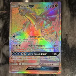 Pokemon Palkia GX 165/156 Ultra Prism Secret Rare Full Art Holo 180 HP ENG - Image 2