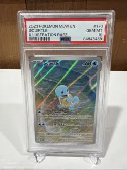 Pokemon Squirtle Sv: Scarlet & Violet 151 170/165 Illustration Rare Holo PSA 10 - Image 1