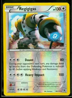 Pokemon REGIGIGAS 86/119 - XY Phantom Forces - RARE Rev Holo - NEAR MINT/MINT - Image 1