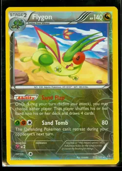 Pokemon FLYGON 110/160 - XY Primal Clash - Rev Holo - NEAR MINT/MINT - Image 1
