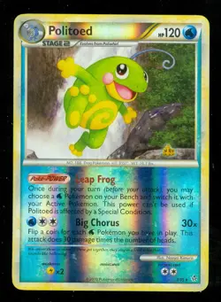 Pokemon POLITOED 7/95 HS Unleashed - RARE Rev Holo - NEAR MINT/MINT - Image 1