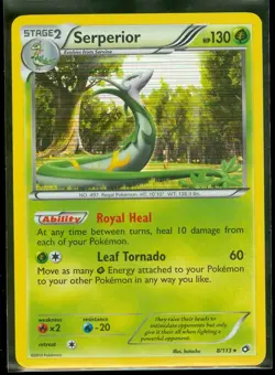 Pokemon SERPERIOR 8/113 Legendary Treasures - RARE HOLO - NEAR MINT/MINT - Image 1