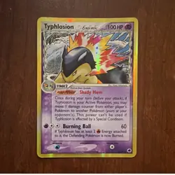 Typhlosion 12/101 Dragon Frontiers Holo Rare Stage 2 100 HP English Pokemon TCG - Image 1