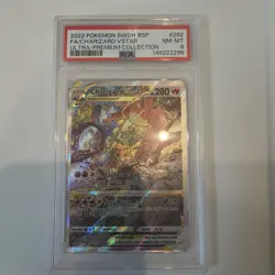 2022 Pokemon SWSH BSP Ultra-Premium Collection #262 FA Charizard VStar PSA 8 - Image 1