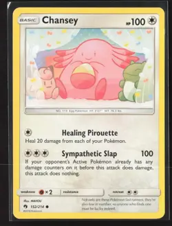 Chansey 152/214 Common Lost Thunder Pokemon Near Mint - Image 1