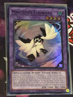Yu-Gi-Oh! TCG Magistus Chorozo SUDA-EN100 1st Edition Near Mint Secret Rare - Image 2