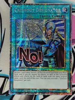 YUGIOH RA05-EN118 CROSSOUT DESIGNATOR STAMPED STARLIGHT RARE 1ST EDITION - Image 1