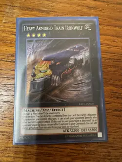 RATE-EN050 Heavy Armored Train Ironwolf Super Rare Unl Edition NM Yugioh Card - Image 1