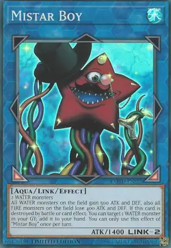 Yugioh! LP Mistar Boy - COTD-ENSE3 - Super Rare - Limited Edition Lightly Played - Image 1