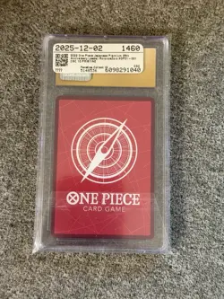 One Piece Roronoa Zoro OP01-001 (25th Anniversary Collection) JP CGC 10 Pristine - Image 2
