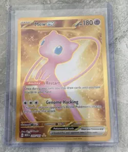 Pokemon Mew EX Gold Full Art TCG Card 205/165 Scarlet & Violet 151 not the metal - Image 1