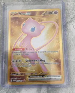 Pokemon Mew EX Gold Full Art TCG Card 205/165 Scarlet & Violet 151 not the metal - Image 2