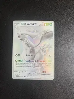 Pokemon TCG Reshiram White Flare Card 173/086 FRENCH NM Perfect Centering - Image 1